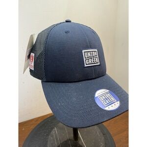 Union Green Navy Blue Mesh Cap Snapback Hat‎ MRSP $28 National Links Trust